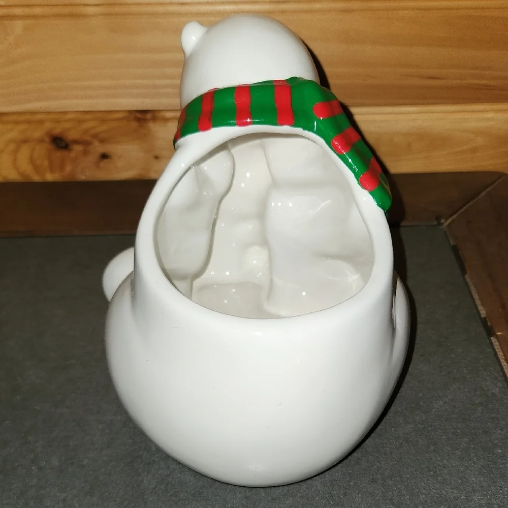 Vintage Telaflira Coca Cola Polar Bear Planter